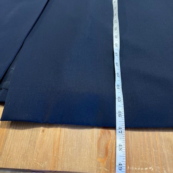 Perry Ellis Portfolio Womens Black Pure Wool Long Over Coat Trench Coat Size 14 - Picture 13 of 13